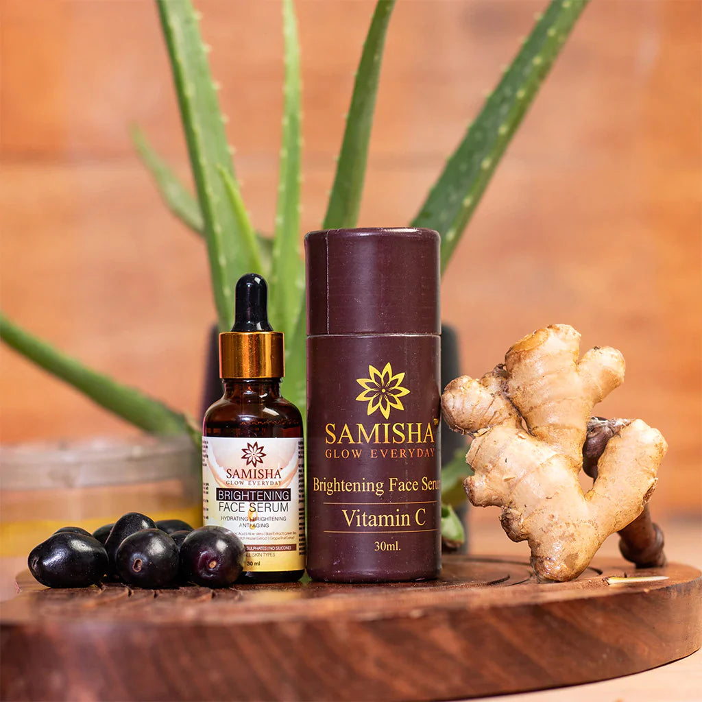 Glow Young With Natural Skin Whitening Serum Samisha Organic