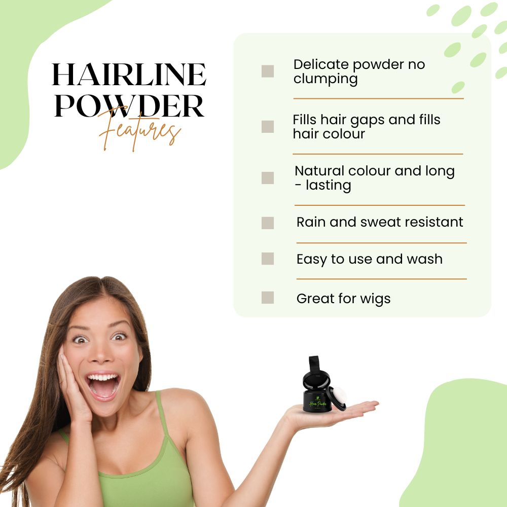 Cover-Up Hair Powder - Black | Covers Grey Roots & Bald Spots Instantly