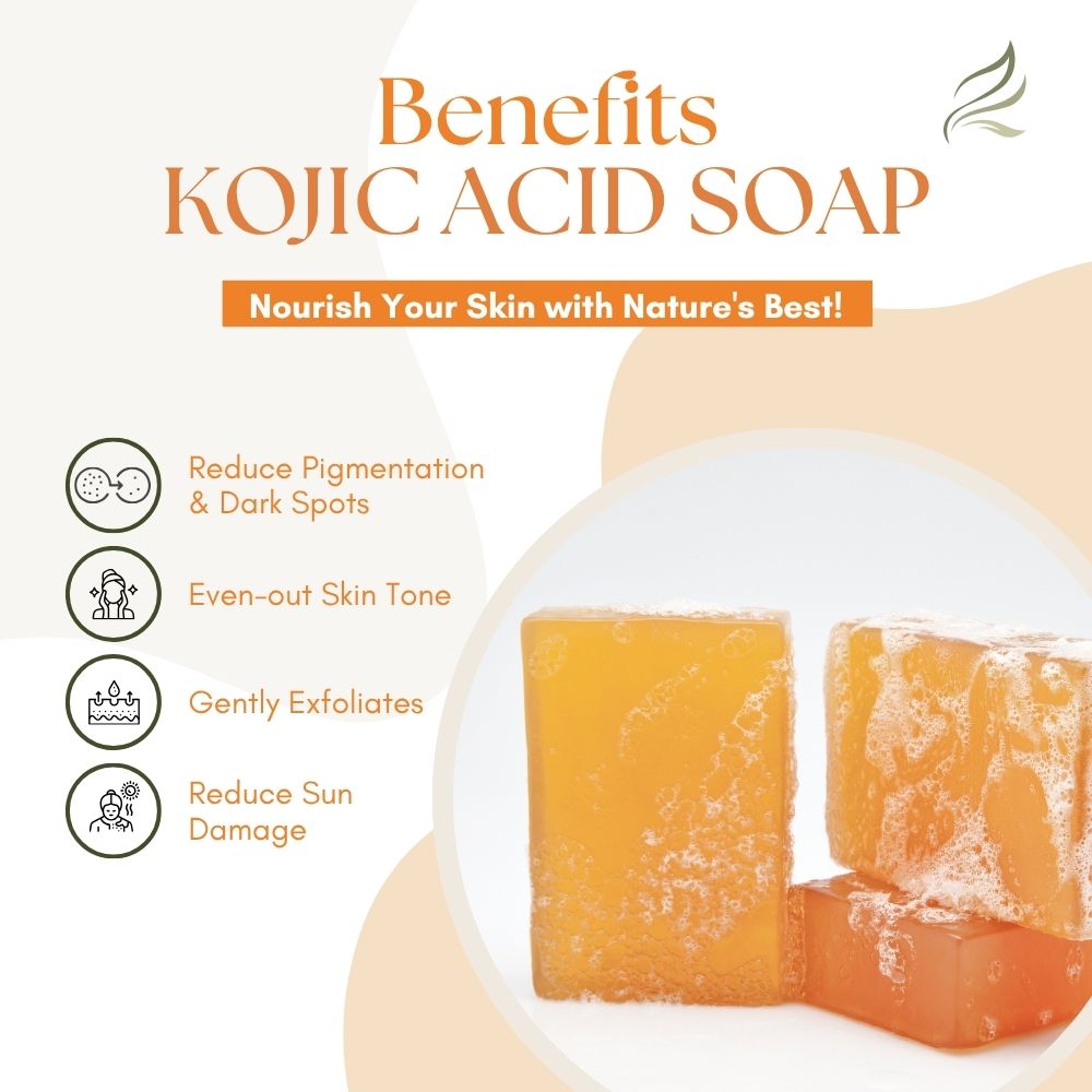 1% Kojic Acid Soap with Alpha Arbutin For Pigmentation & Sun damage