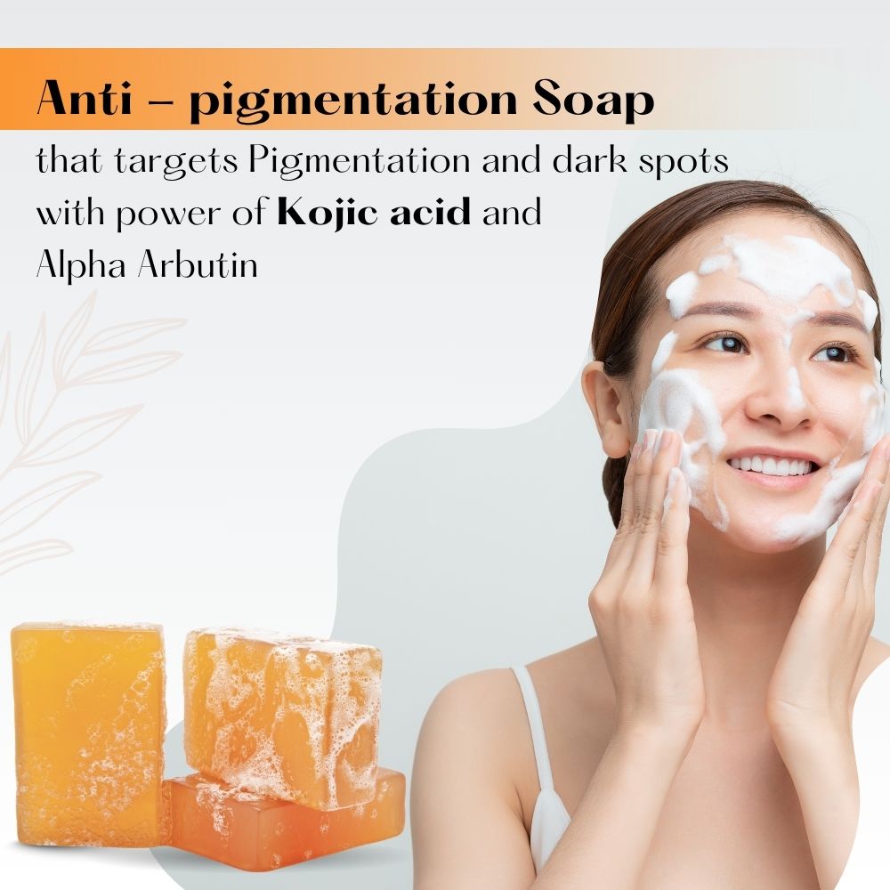 1% Kojic Acid Soap with Alpha Arbutin For Pigmentation & Sun damage