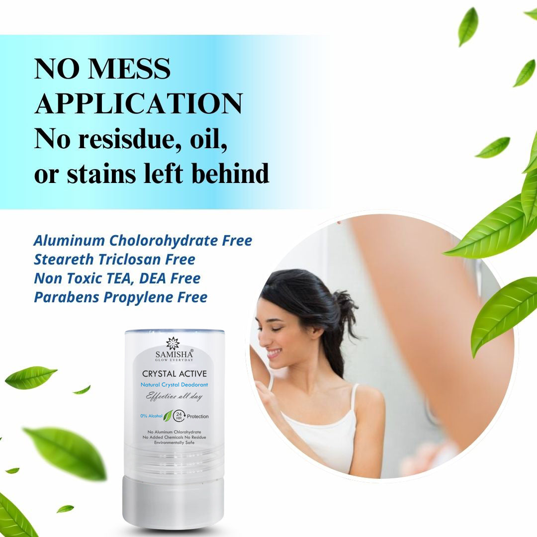 Crystal Body Unisex Natural Aluminum-Free Deodorant Roll On