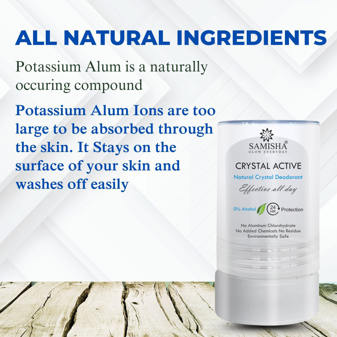 Crystal Body Unisex Natural Aluminum-Free Deodorant Roll On