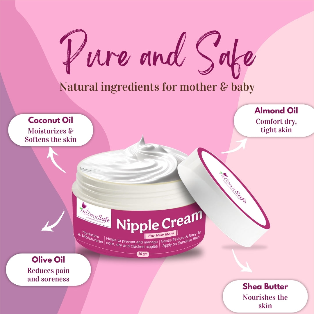 Nipple Cream For Cracked, Dry and Sore Nipples
