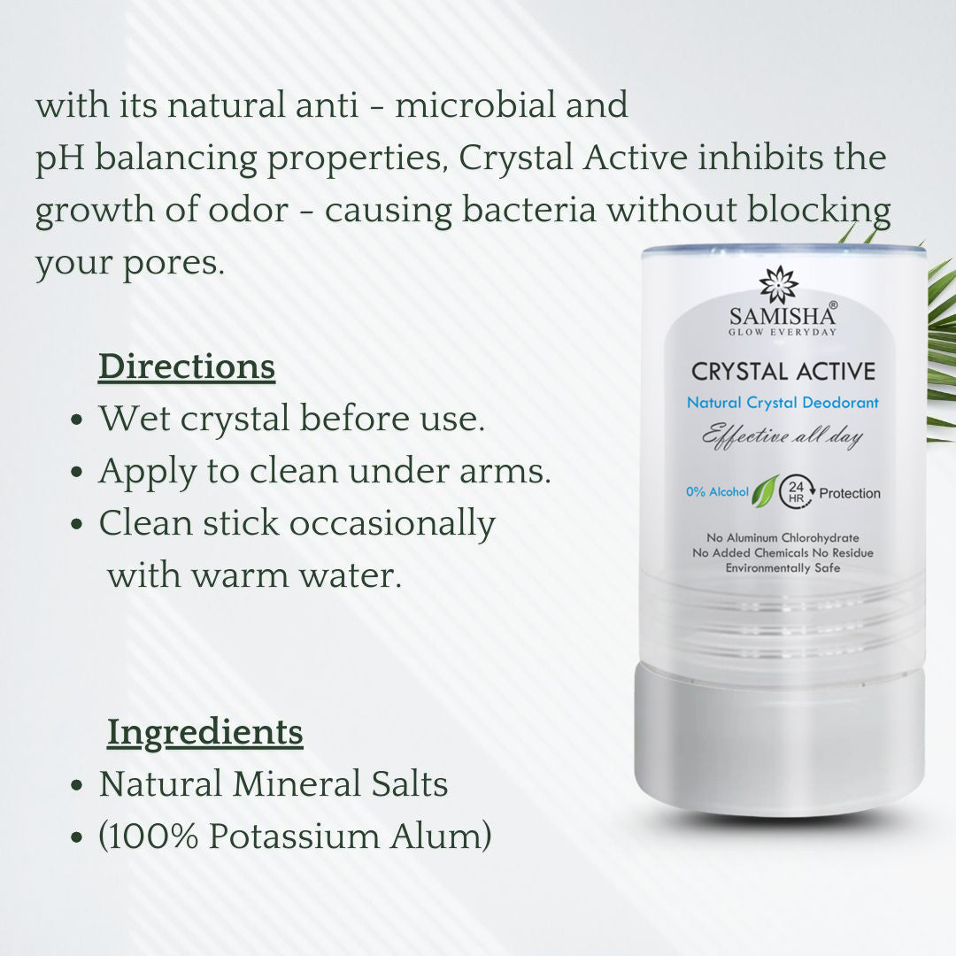 Crystal Body Unisex Natural Aluminum-Free Deodorant Roll On