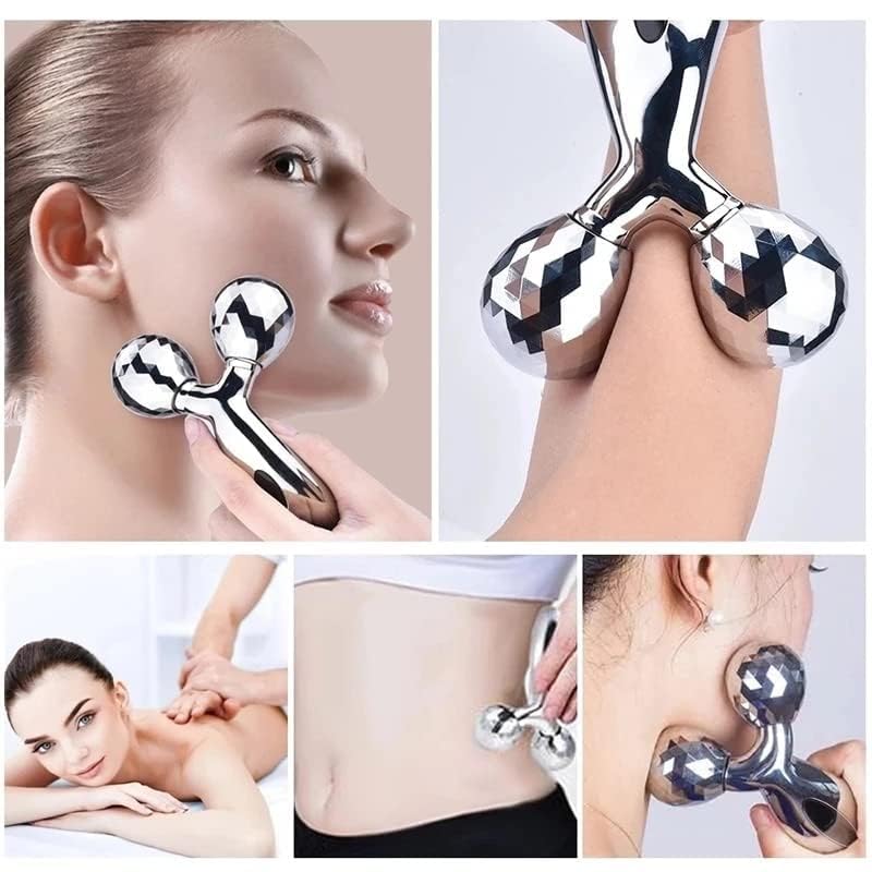 Jade Roller with Gua Sha Stone, Ice Roller, 3-In-1 Facial Massager Set Combo For Skin, Eyes, And Body, Reusable Face Tool Kit