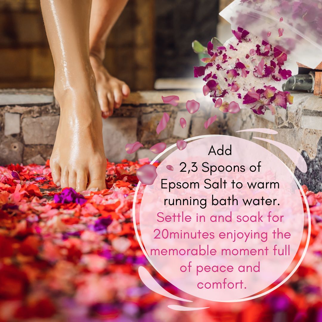 Rose Epsom Salt For Pain Relief - 400gm