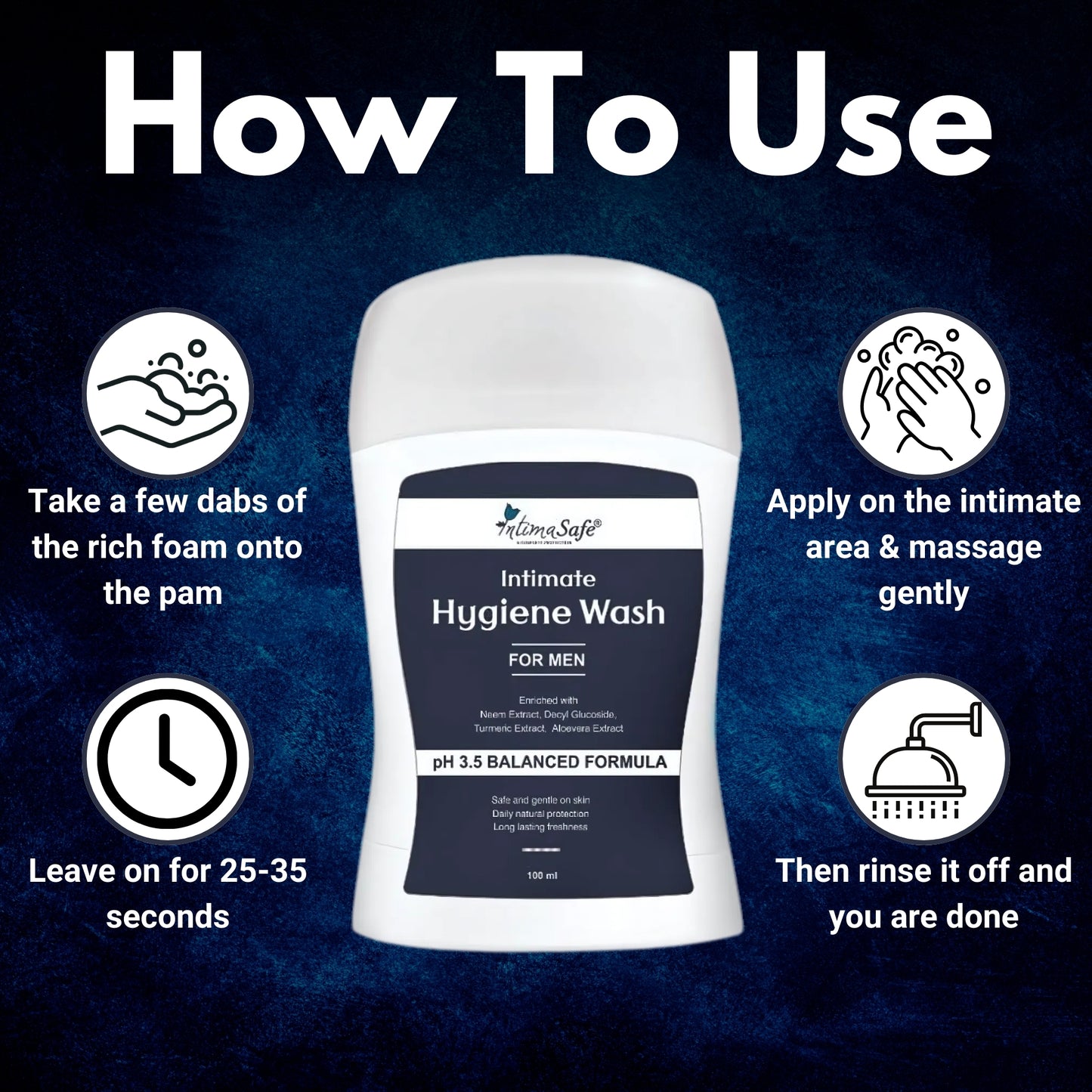 Natural Intimate Wash for Men | Men Genital Wash | Men's Ball wash