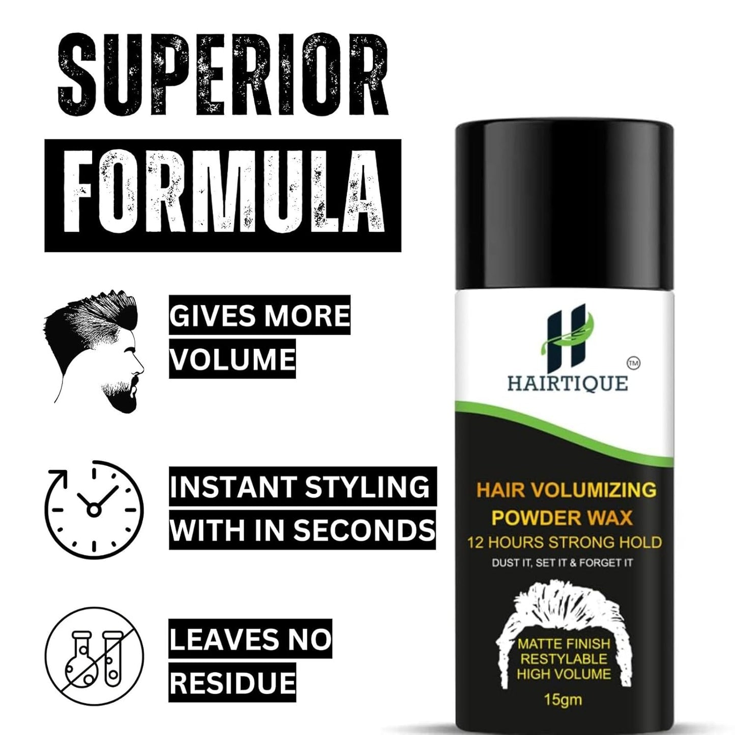 Hair Volumizing Powder For Strong Hold | Matte Finish | 24 hrs hold