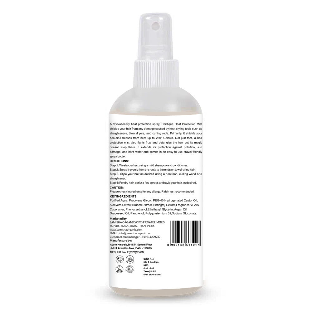 Heat Protection Hair Mist | With Argan Oil & Provitamin B5