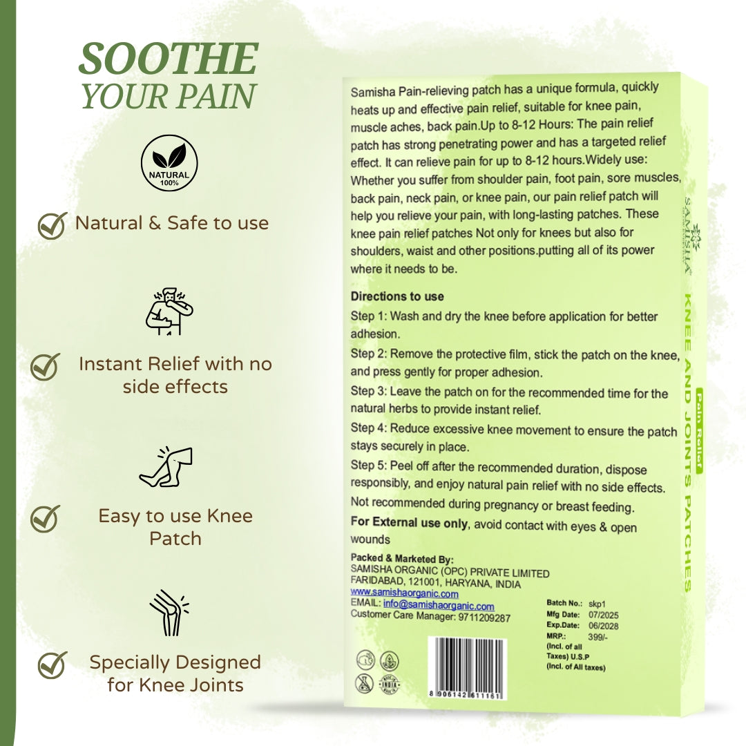 Herbal Knee Pain Relief Patches | Instant Relief from Knee Pain | Joint Pain