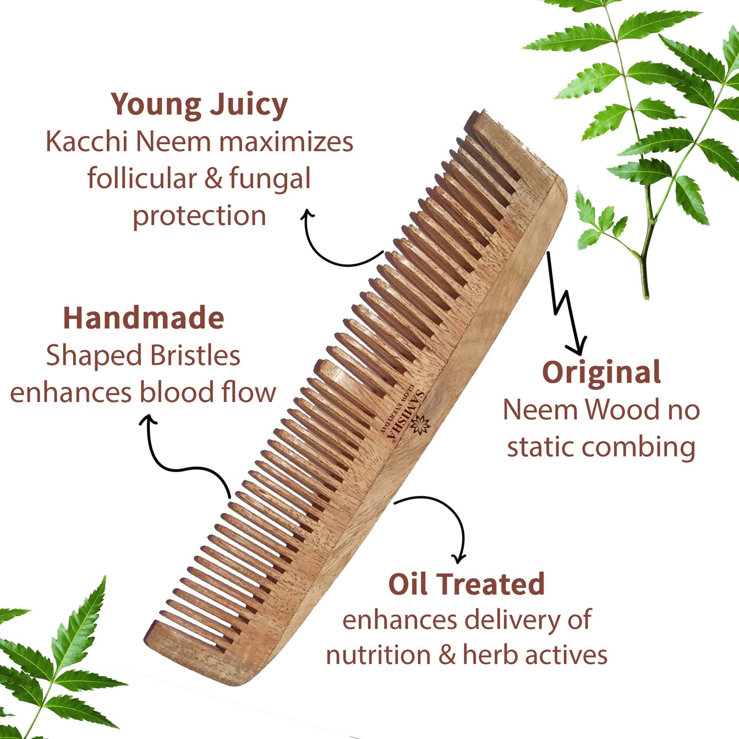 Neem Wood Comb