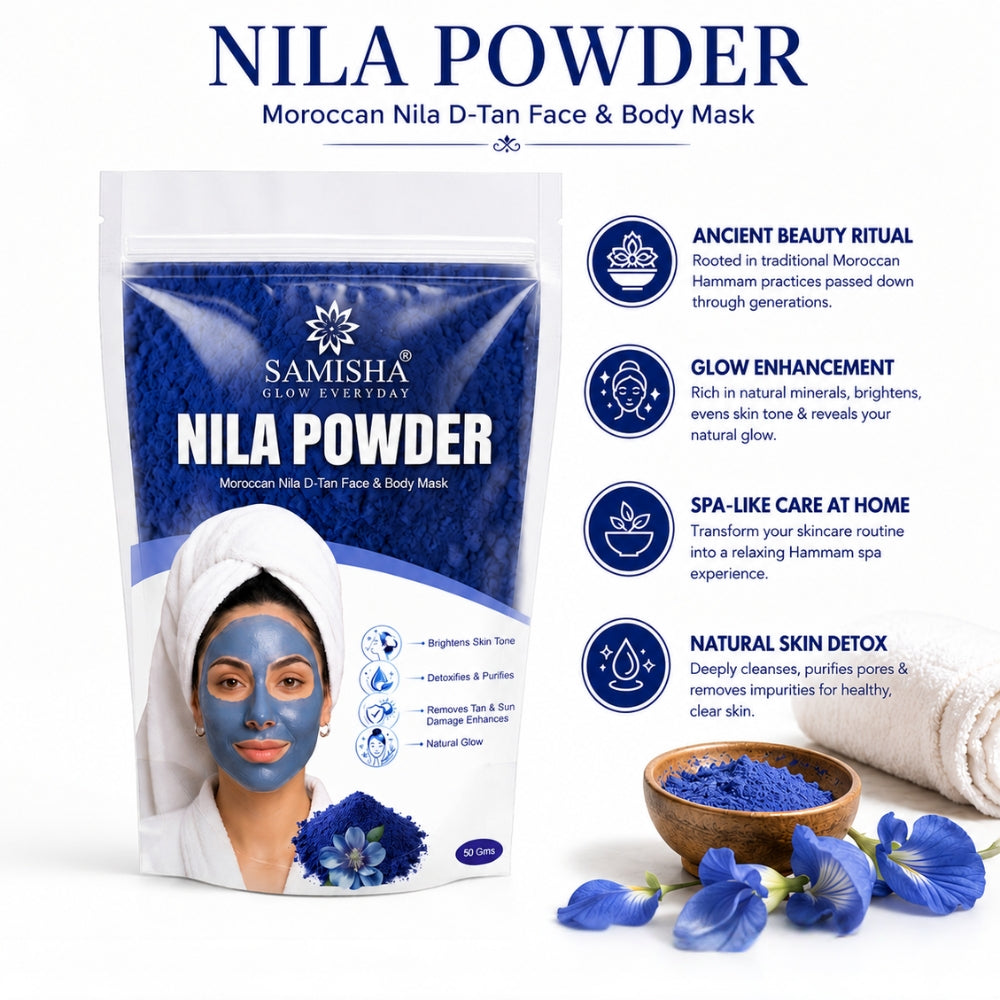 Pure Moroccan Neela Powder - Natural Skin Brightening Mask