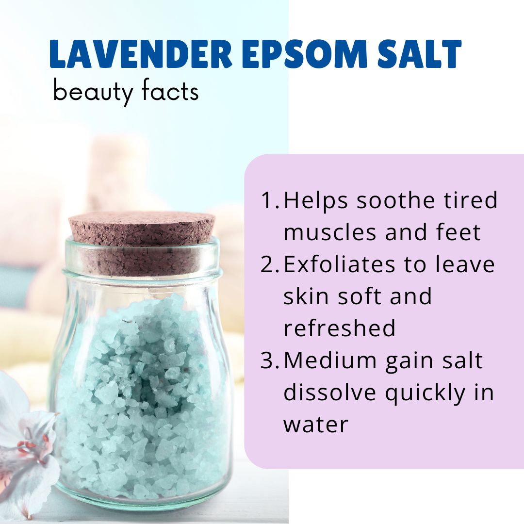 Lavender Epsom Salt For Pain Relief - 400gm