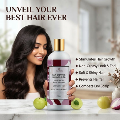 Natural Onion Hair Oil for Hair Fall Control & Growth | 200ml