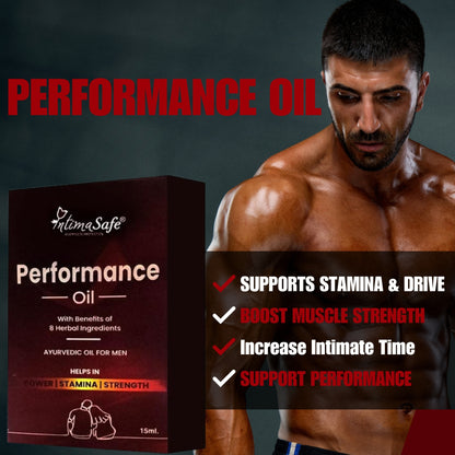 Ayurvedic Oil with 8 Herbal Ingredients, Supports Strength, Stamina, Power