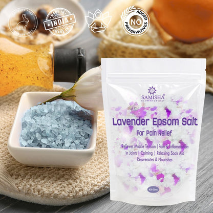 Lavender Epsom Salt For Pain Relief - 400gm