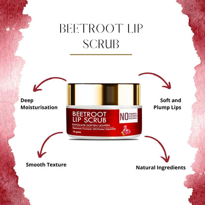 Beetroot Lip Lightening Scrub - 15gm