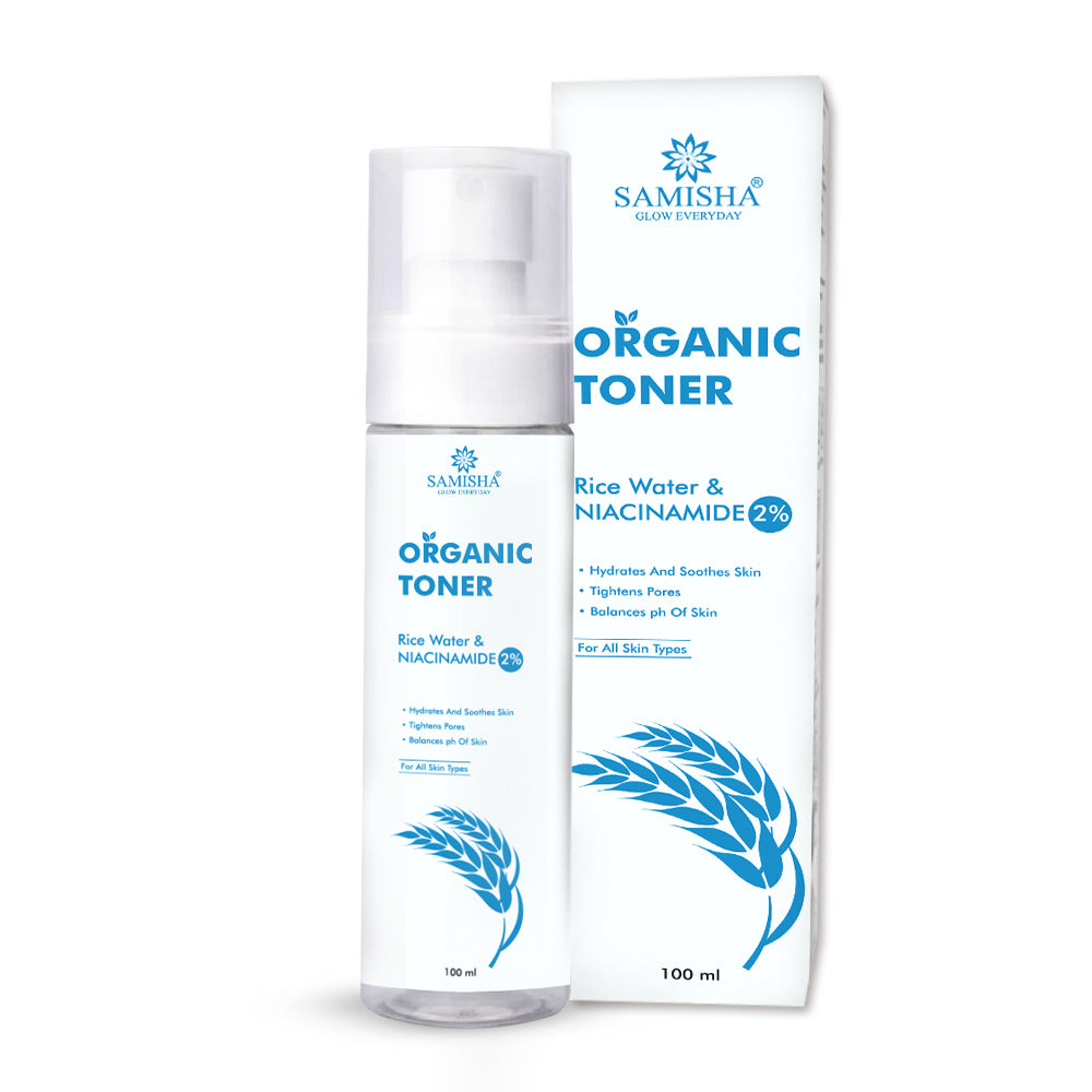 2% Niacinamide & Rice Water Organic Face Toner