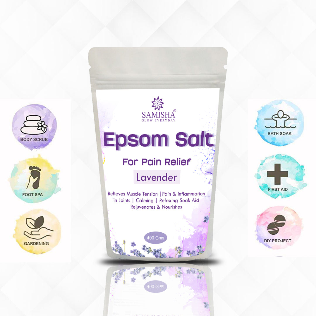 Lavender Epsom Salt For Pain Relief - 400gm