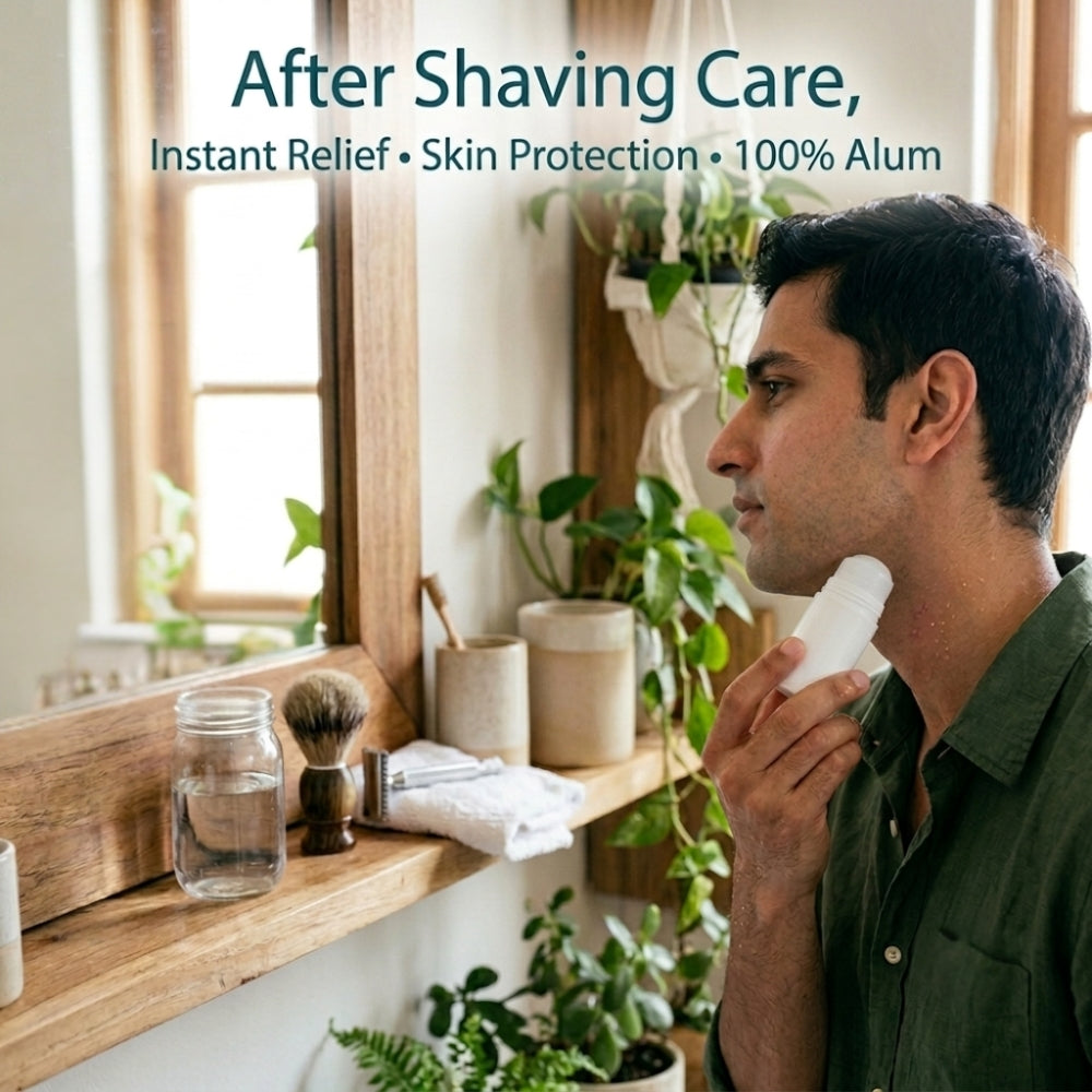 Natural Alum Block Stick - Soothing After Shave Treatment