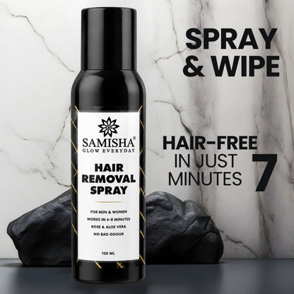 Samisha Hair Removal Spray for Men & Women – Original & Organic Painless Hair Remover (100ml)