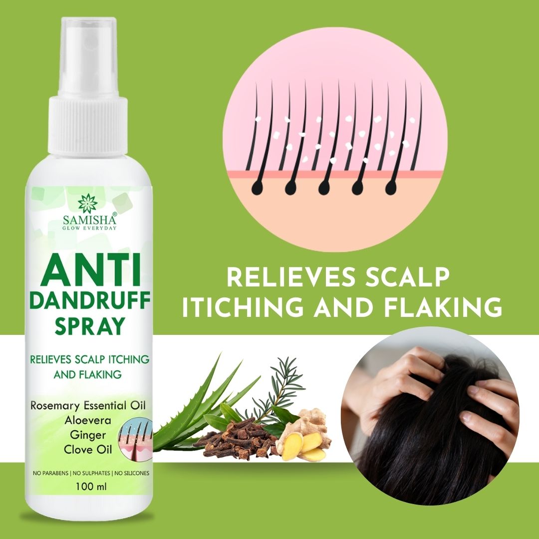 Dandruff Spray | Fights Severe Dandruff | Prevents Flaky Scalp | Non Greasy Non Oily
