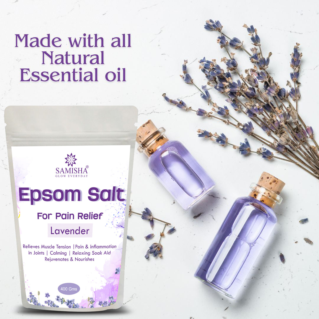 Lavender Epsom Salt For Pain Relief - 400gm