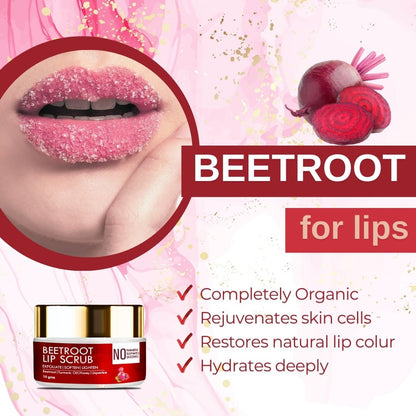 Beetroot Lip Lightening Scrub - 15gm