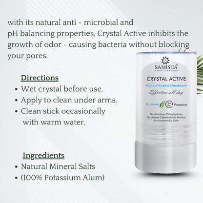 Crystal Body Unisex Natural Aluminum-Free Deodorant Roll On