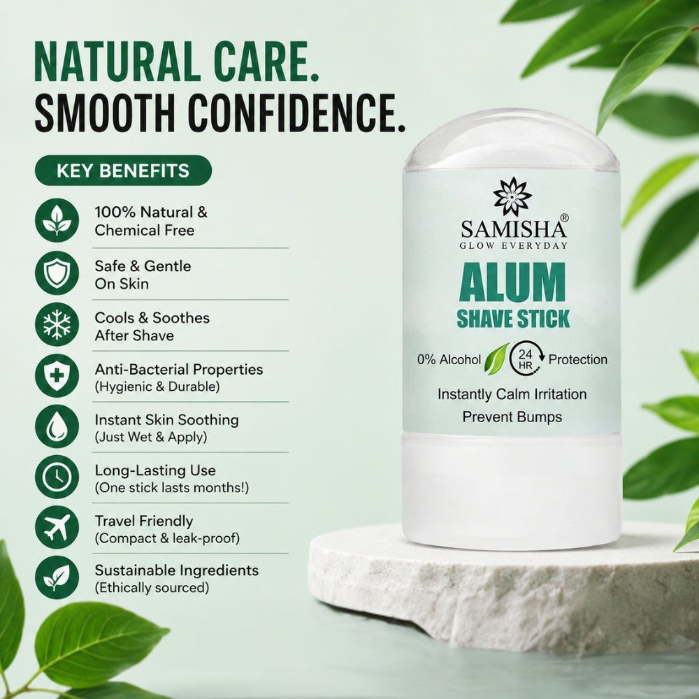 Natural Alum Block Stick - Soothing After Shave Treatment