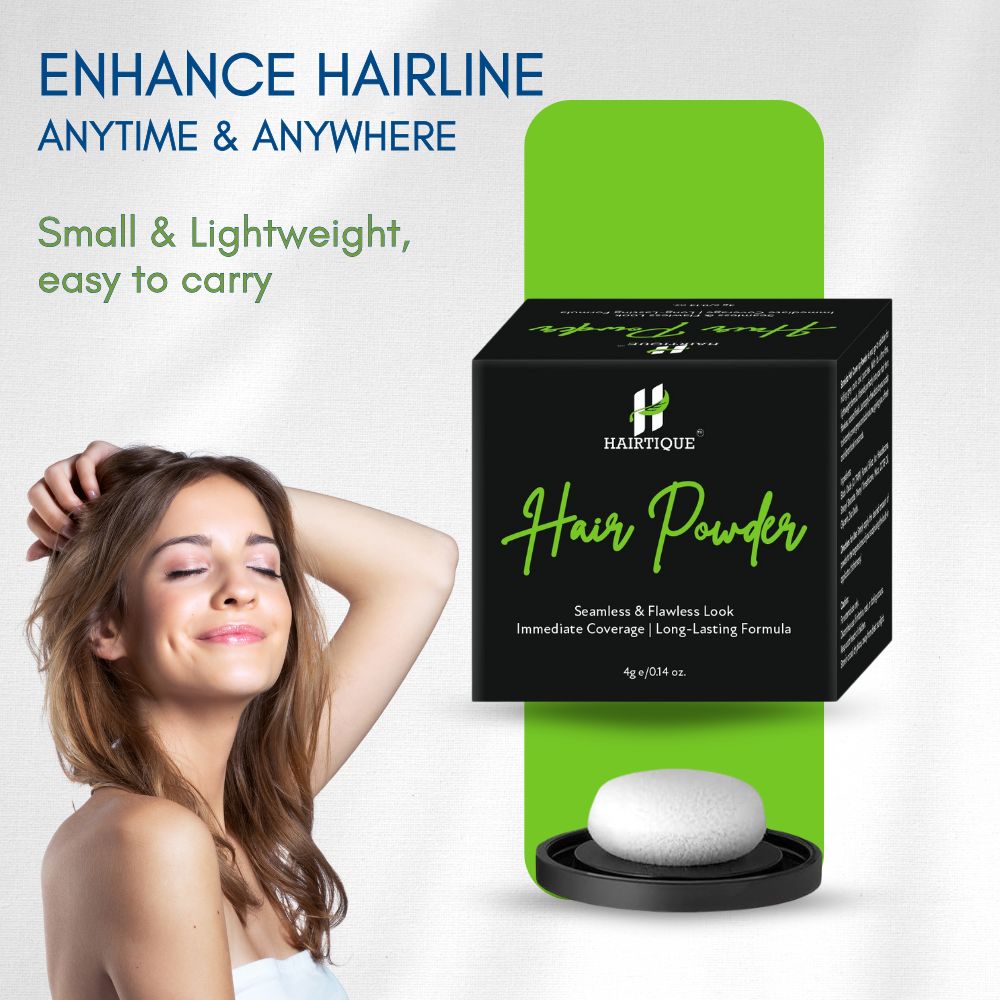 Cover-Up Hair Powder - Black | Covers Grey Roots & Bald Spots Instantly