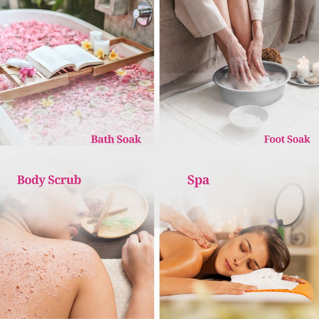 Rose Epsom Salt For Pain Relief - 400gm