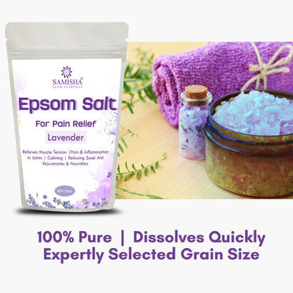 Lavender Epsom Salt For Pain Relief - 400gm