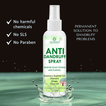 Dandruff Spray | Fights Severe Dandruff | Prevents Flaky Scalp | Non Greasy Non Oily