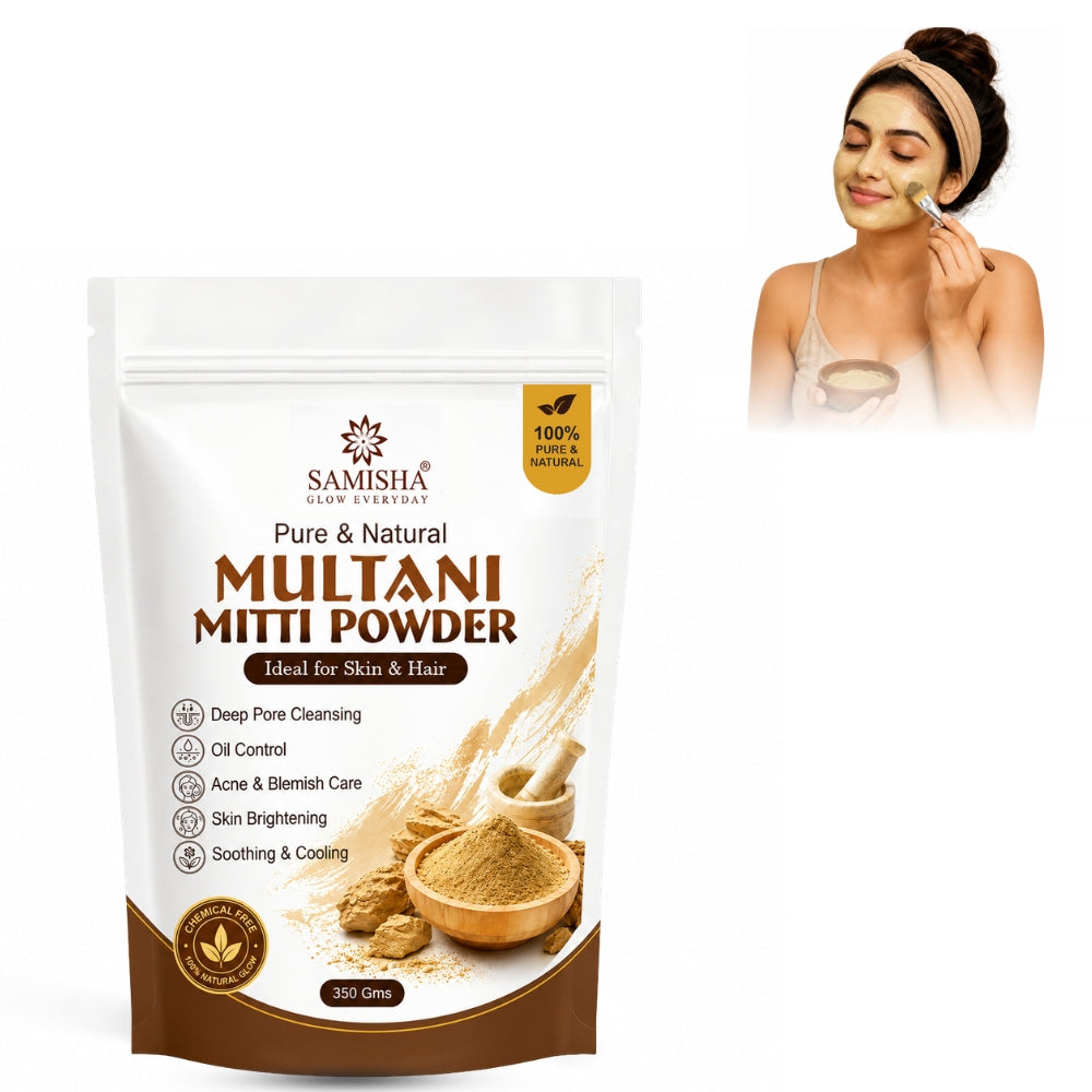 Multani Mitti Powder – Natural Fuller's Earth for Deep Cleansing & Glowing Skin - 350 G