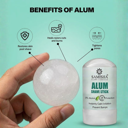 Natural Alum Block Stick - Soothing After Shave Treatment