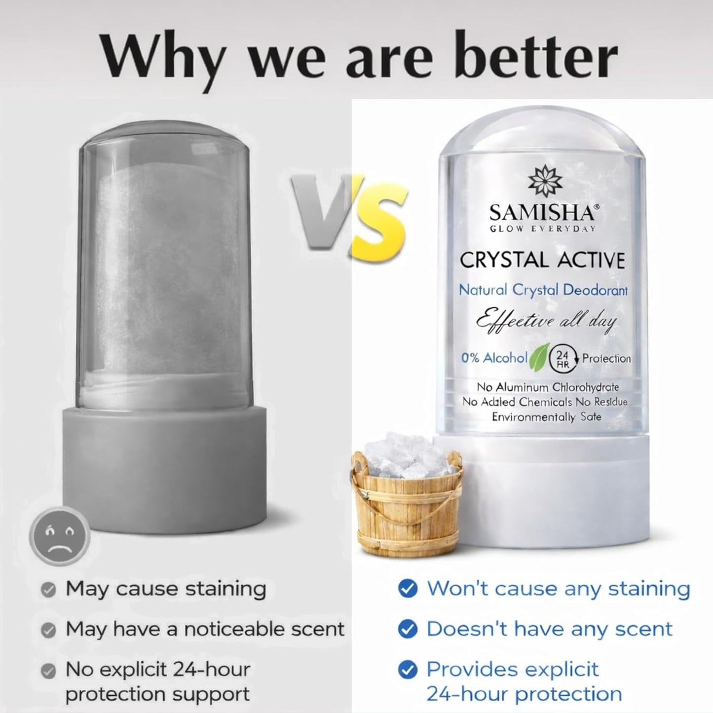 Crystal Body Unisex Natural Aluminum Free Deodorant Roll On