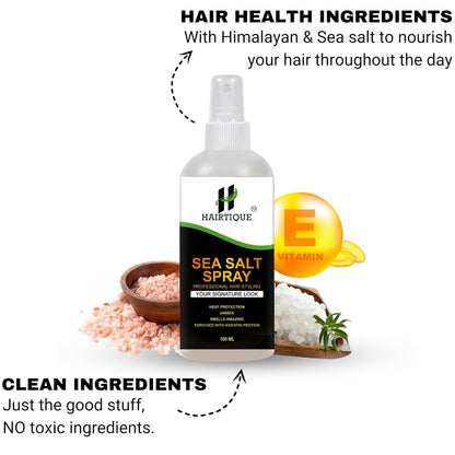 Sea Salt Spray For Hair Volume, Texture, Smooth Hair & Hair Styling