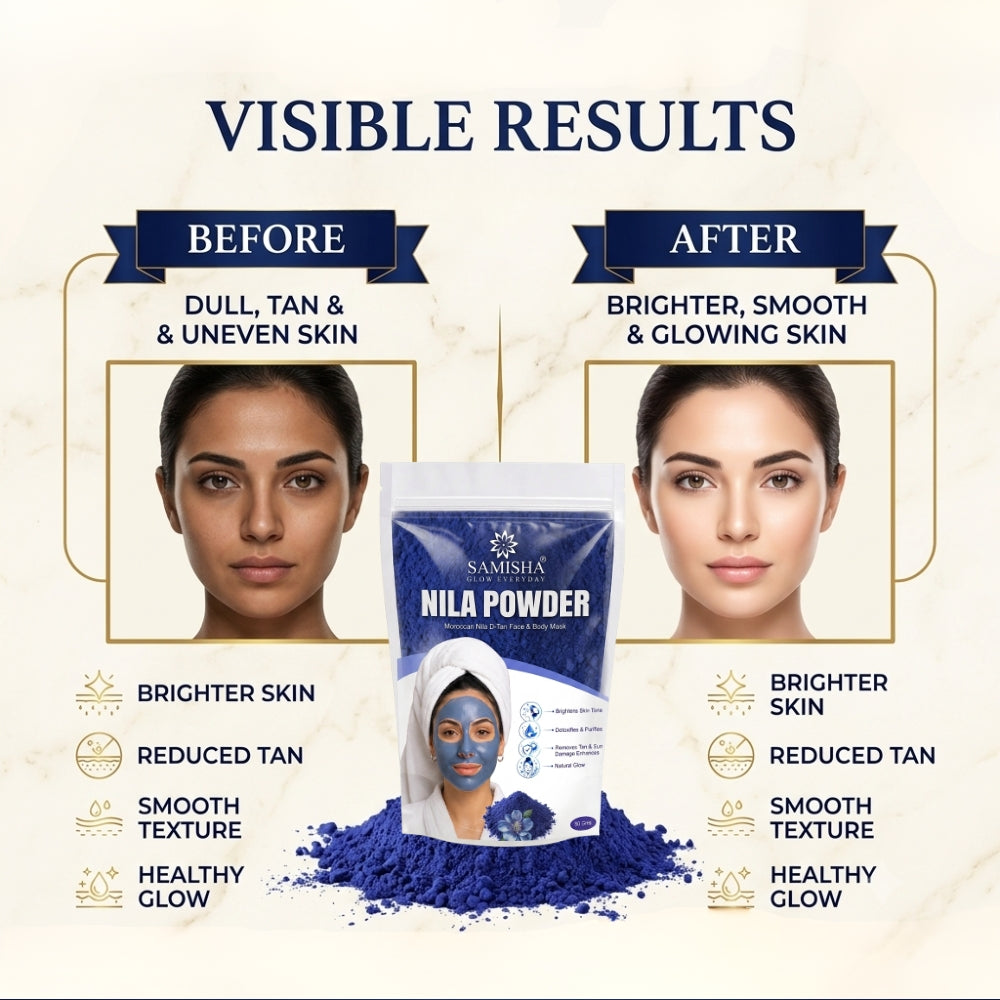 Pure Moroccan Neela Powder - Natural Skin Brightening Mask