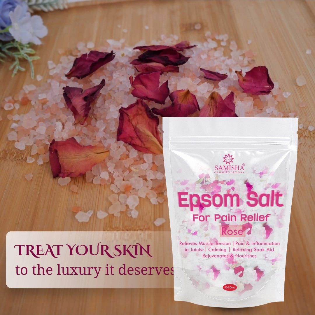 Rose Epsom Salt For Pain Relief - 400gm