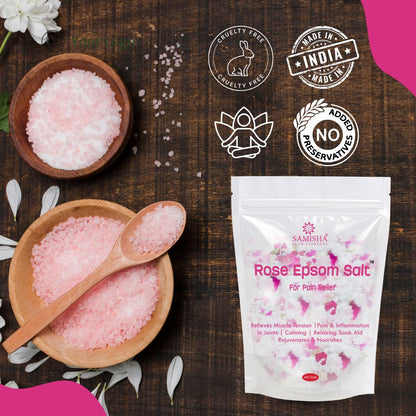 Rose Epsom Salt For Pain Relief - 400gm
