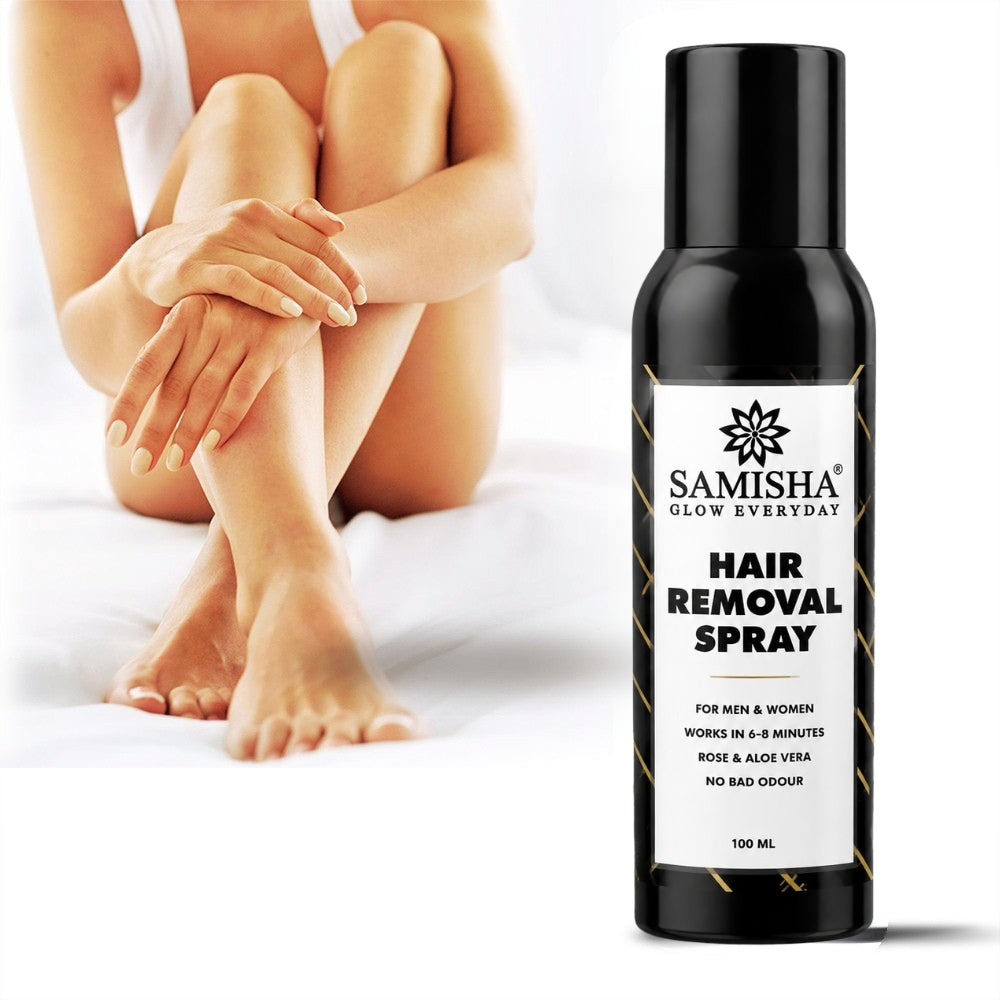 Samisha Hair Removal Spray for Men & Women – Original & Organic Painless Hair Remover (100ml)