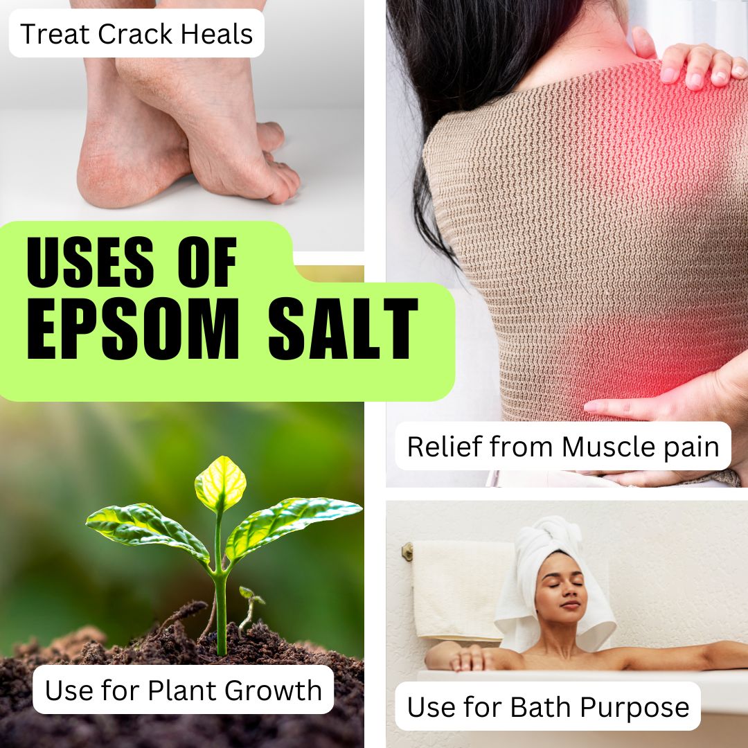 Pure Epsom Salt For Pain Relief - 900gm