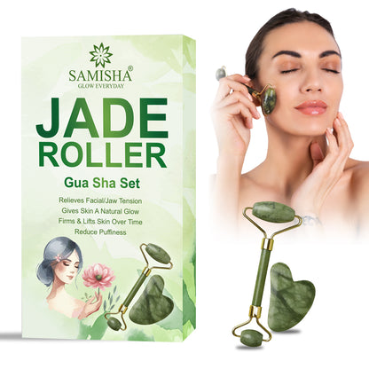 Facial Massager Jade Roller & Gua Sha Tool