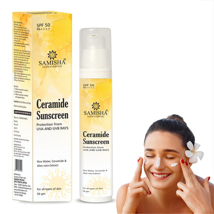 Ceramide & Hyaluronic Acid  Sunscreen SPF 50 Pa++++, 50GM