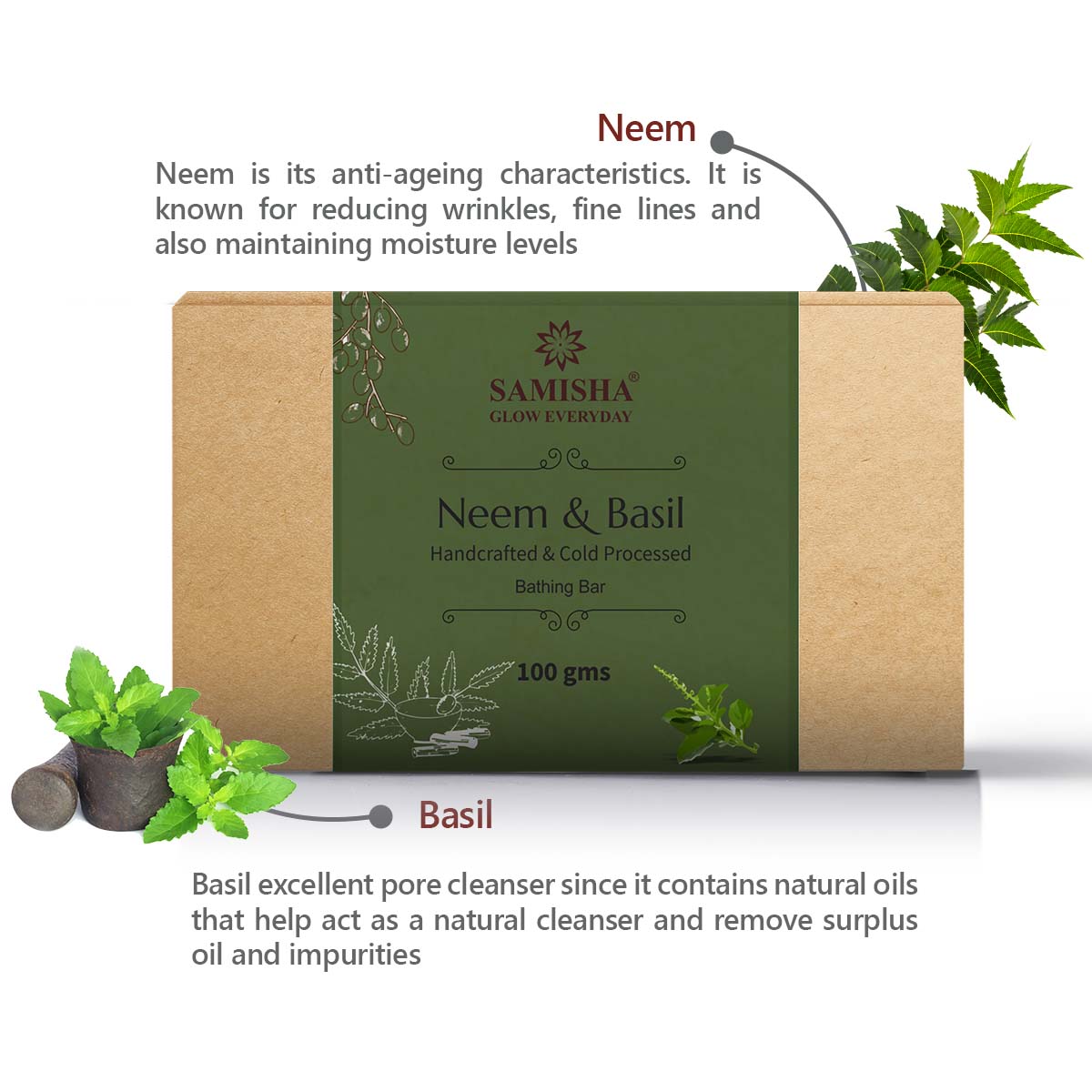 Neem Basil Soap 100gm