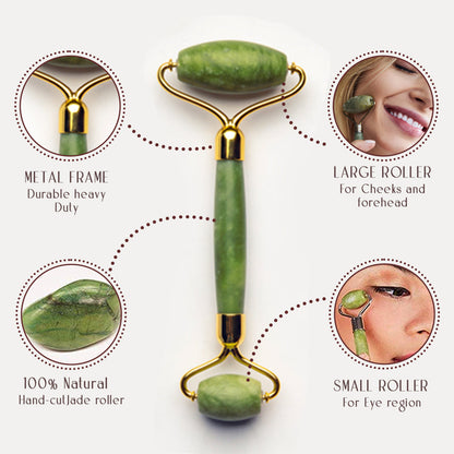 Facial Massager Jade Roller & Gua Sha Tool