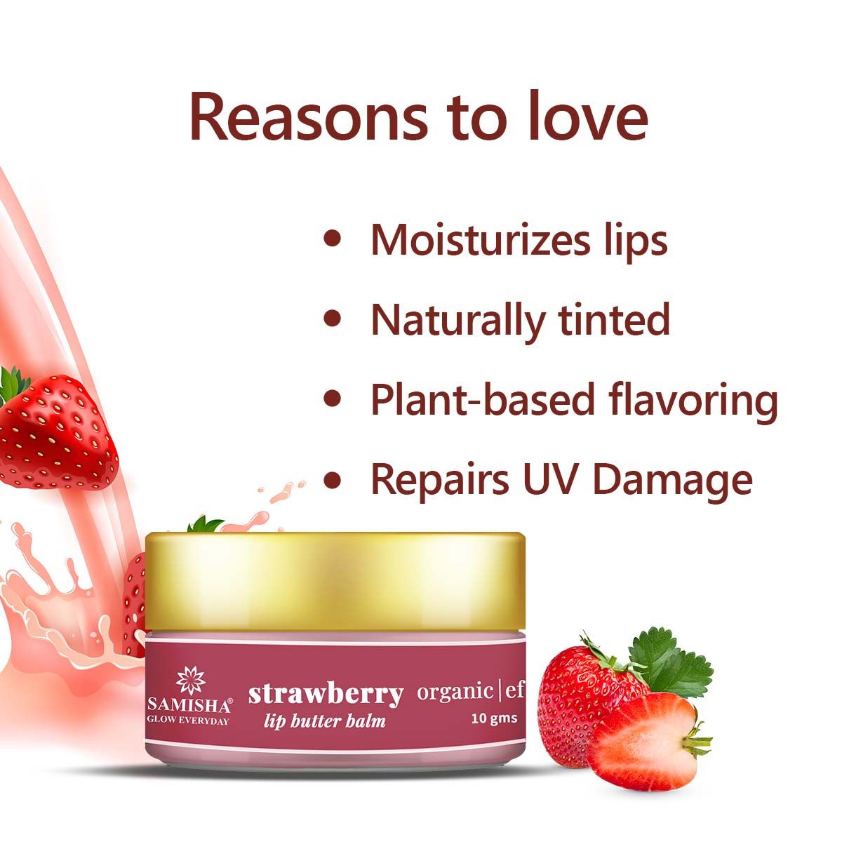 Strawberry Lip Butter Balm - 10gm