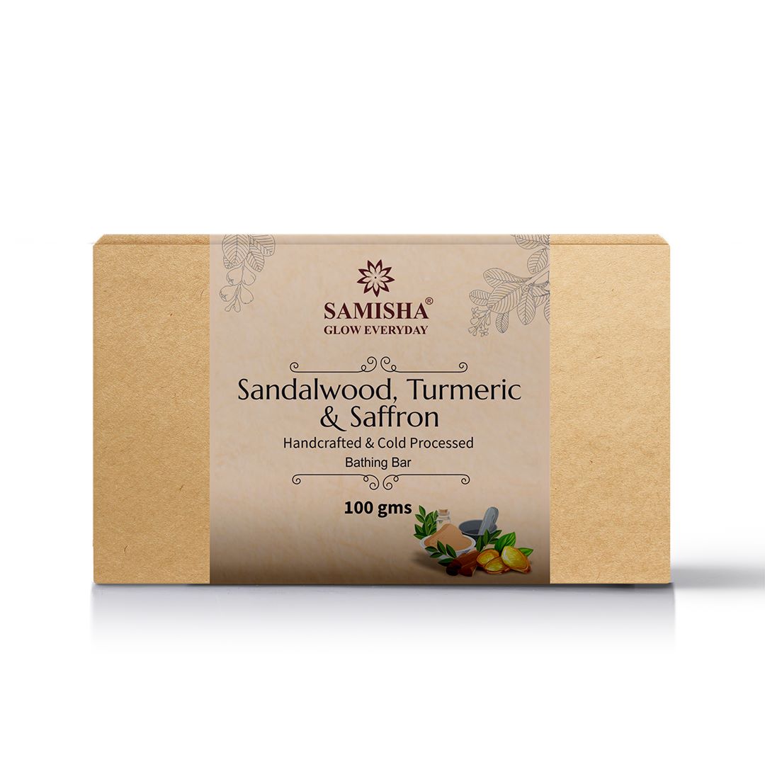 Sandalwood, Saffron & Turmeric Soap - 100gm